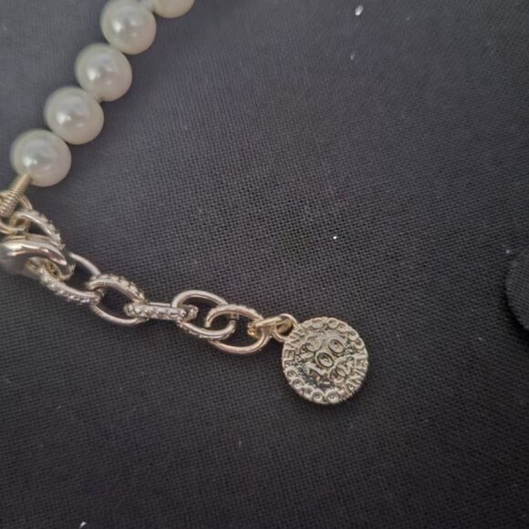 Glamorous Pearl Beaded Chain with Coin Detail - Picture 5 of 6